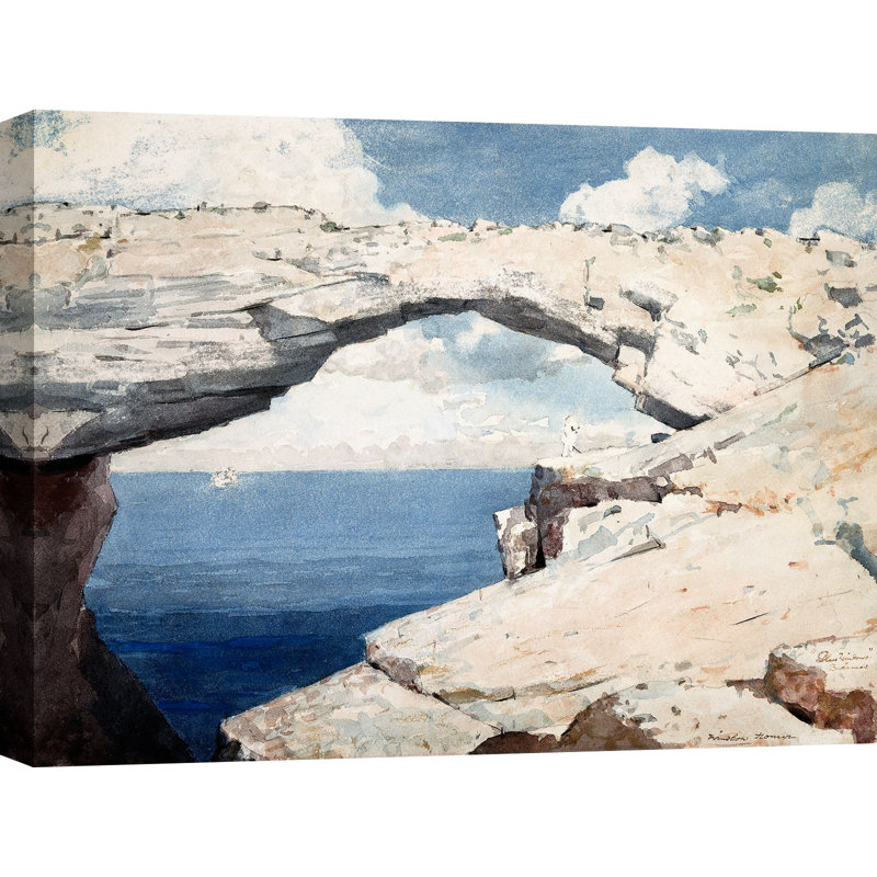 Glass Windows, Bahamas by Winslow Homer - Wrapped Canvas Painting, 60cm H x 80cm W x 4cm D