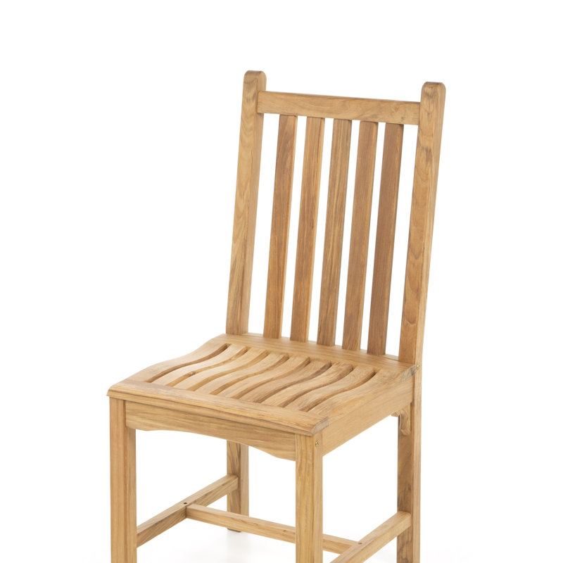 Classic Outdoor Dining Side Chair, Ash