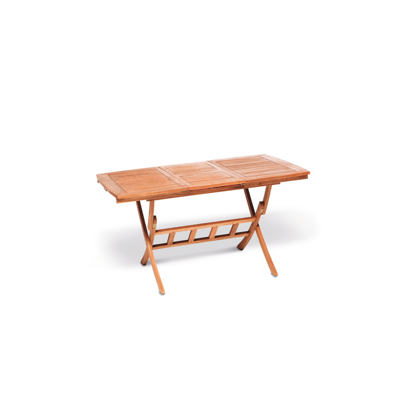 Adalmiina Rectangular Wood Outdoor Dining Table , 160cm cm W 90cm cm D