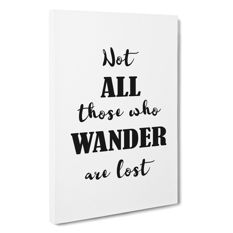 Those Who Wander - Wrapped Canvas, 91cm H x 60cm W x 3cm D