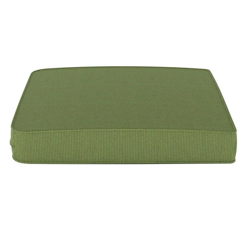 Outdoor Sunbrella® Seat Cushion, Spectrum Cilantro Sunbrella® Plainweave