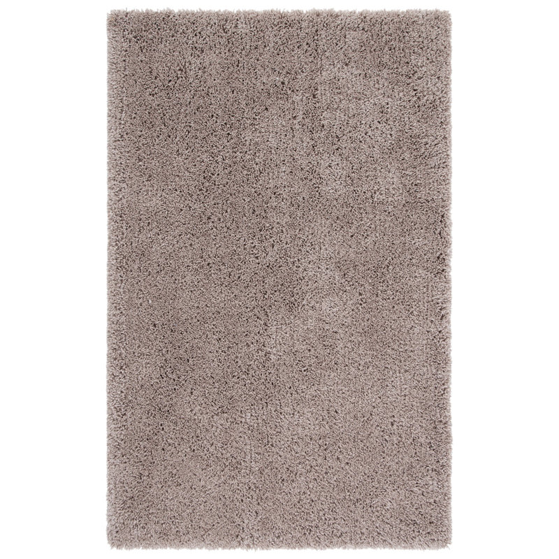 Assar Handmade Tufted Taupe Area Rug, Rectangle 8'6" x 11'6"