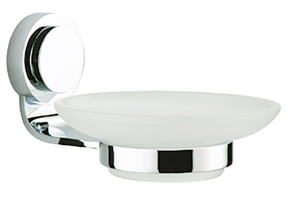 Button Series Soap Dish, Satin Nickel