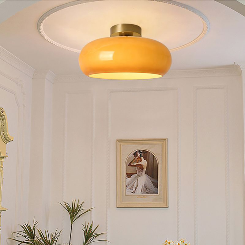 Plafonnier encastré en verre Dorrie
