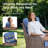4 - Person Patio Furniture Chair Set With Fire Pit Table, 4 Swivel Glider Chairs With 6-Inch Cushions-1421501962-1421501963