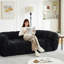Comfortable Chenille Modern Sofas, Deep-seat Quilted Design For Home