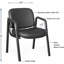 Chaise d'invité de luxe en cuir à 4 pieds