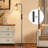 Iberis 68'' Slim Dimmable Floor Lamp With Remote Control, Handwoven Rattan Shade, 10W LED Bulb Included