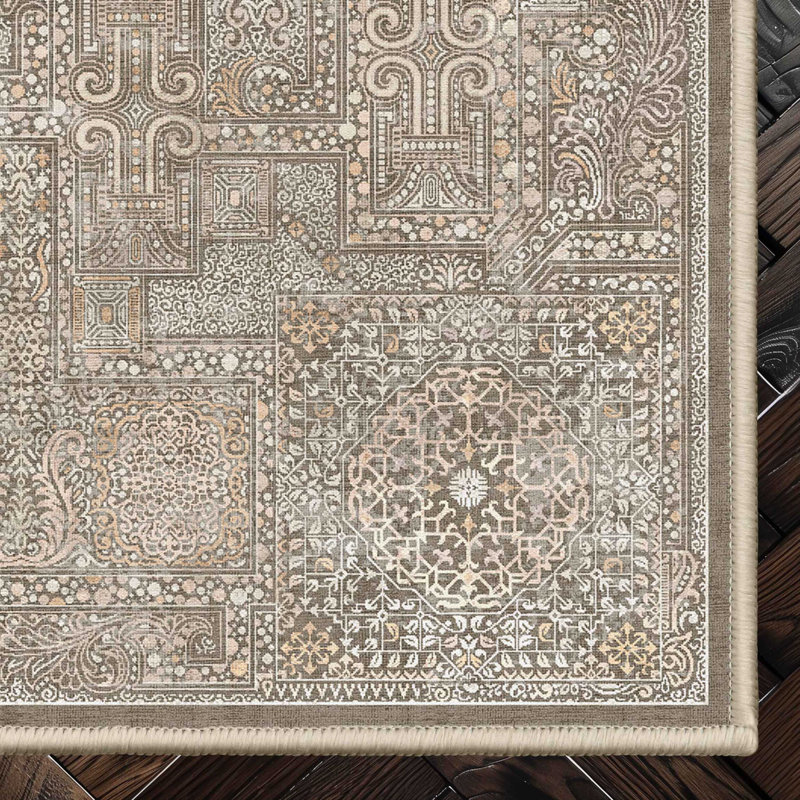 Tapis de style oriental espy amman rétro, Rectangle 6 pi x 9 pi
