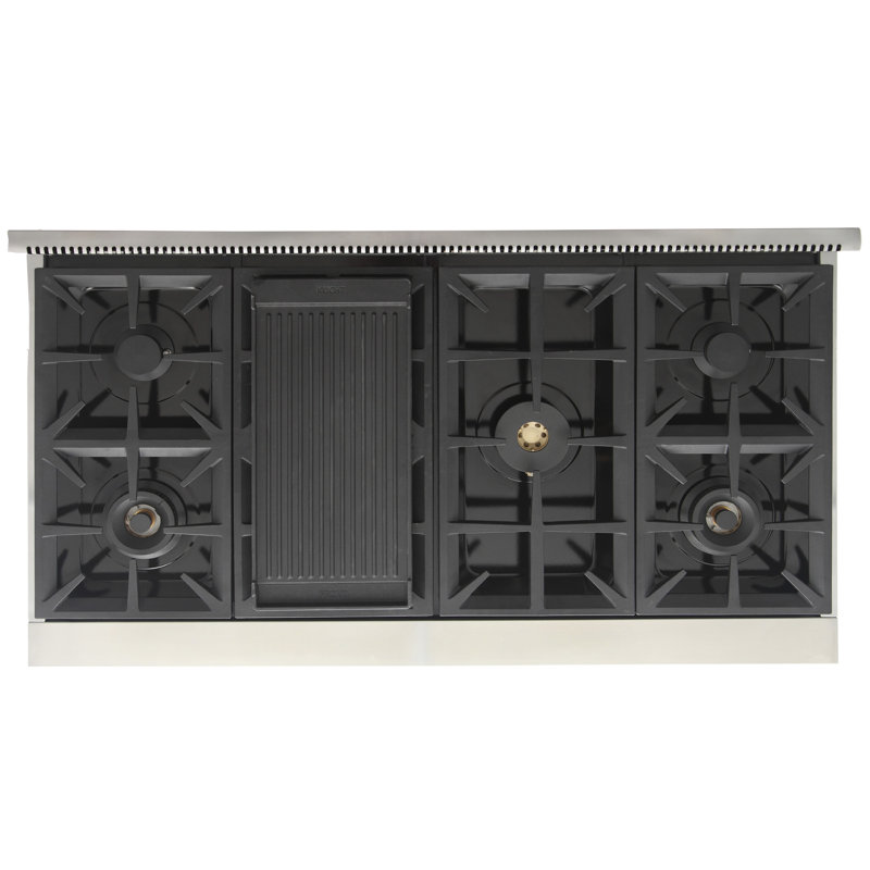 Kucht 48'' W Free Standing Range, Natural Gas, Olive Green