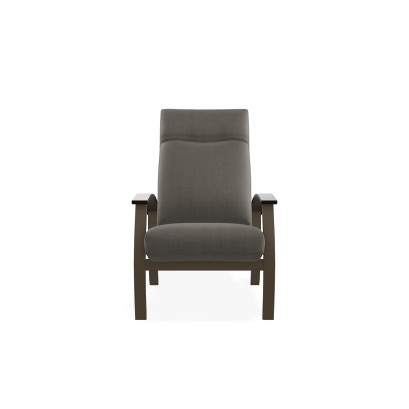 Chaise de patio inclinable avec coussins Askar, Azur, Kona P10, Bois de plage texturé