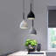 Artadius 3 - Light Black,White And Grey Kitchen Island Pendant
