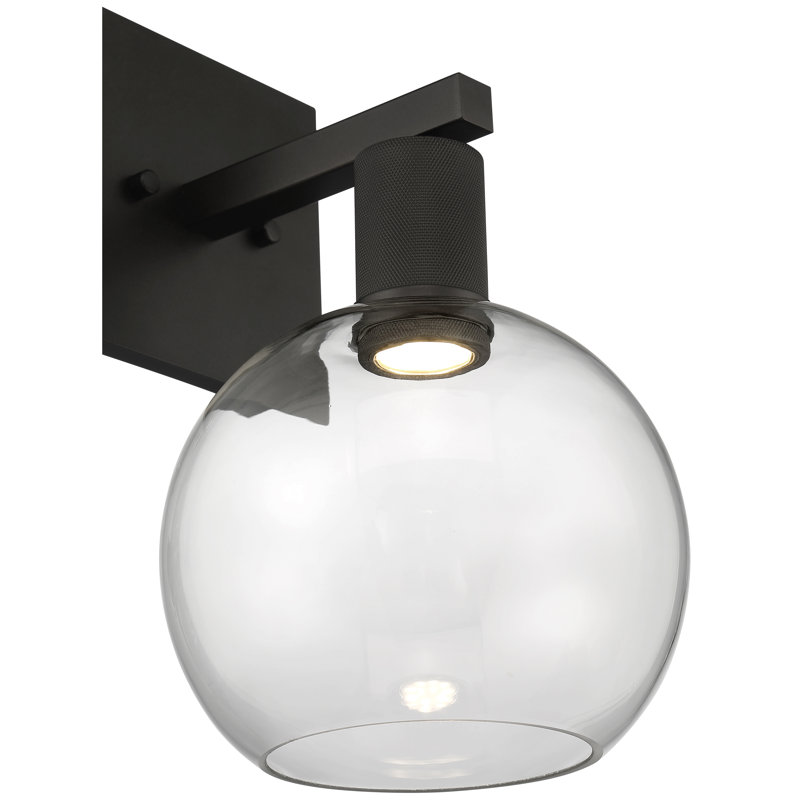 Southglenn Armed Sconce, Matte Black