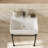 24" Bathroom Console Sink with Overflow,Ceramic Console Sink-466307604