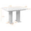 Extendable Rectangular Dining Table-1661496157