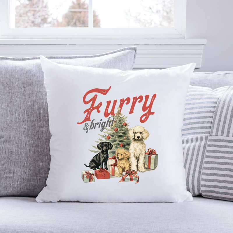 Coussin en polyester Christmas_28, 16 po x 16 po