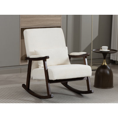 Chaise berçante en bois massif