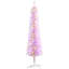 Arbre de Noël artificiel 5 pi avec 5 branches colorées et 150 lumières colorées, rose-468676804