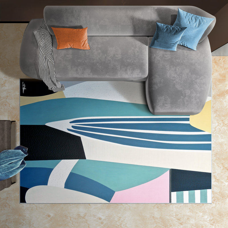 Tapis rectangulaire Dree avec envers antidérapant, Rectangle 5 pi x 7 pi 6 po