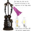 Lampe de table 17,5 pouces Lily Flower-1737485802