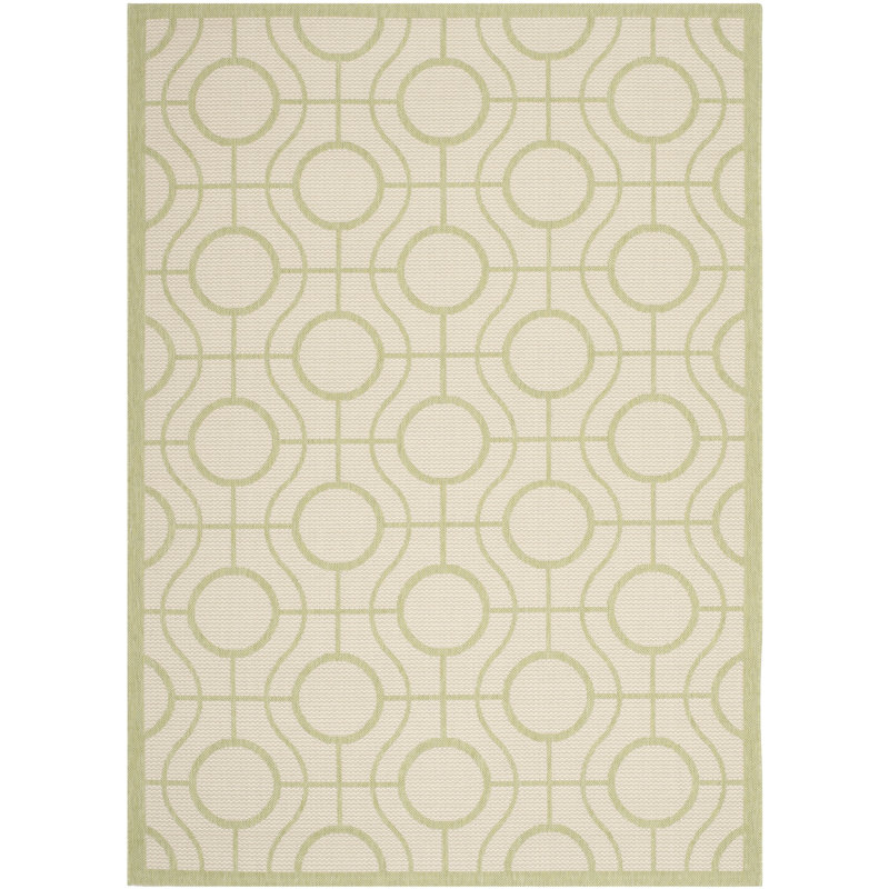 Tapis intérieur / extérieur beige Arneshia, Rectangle 6 pi 7 po x 9 pi 6 po