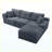 Modern Modular Sectional Sofa Red-2081014593