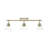Iftimie 3-Light Semi-Flush - Track Light with Clear Glass-1141845026