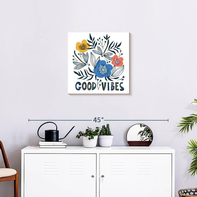 Tergel Good Vibes, typographie, H 20 po x l 20 po