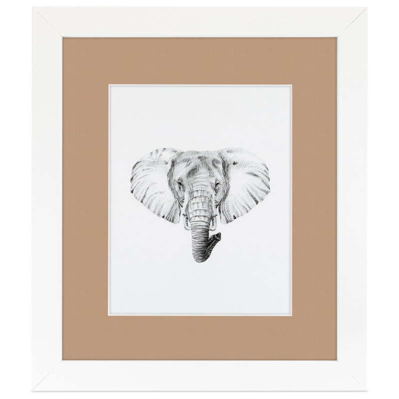 Cadre pour photo simple blanc mat 10 "x 20", Sable du désert