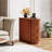 3 - Drawer Walnut End Table (Set of 2)-110100272