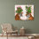Art sur toile tendue Dakota Fields Fab Funky Gallery: Hot House Tigers, paire, rose vert