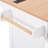 55.7'' Kitchen Island With 2 Folding Leaves, 5 Wheels Mobility, Electrical Outlet, Dining Table, 3 Drawers, White Drop Leaf, 5 Motion, Power Socket, Towel Rack,-939359852