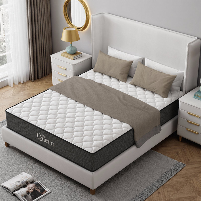 10/12 Inch Cooling Gel Hybrid Mattress - Orthopedic Support, Adjustable Base Compatible, Low Motion Transfer, Water Resistant, CertiPUR-US Certified for Twin/Twin XL/Full/Queen/King