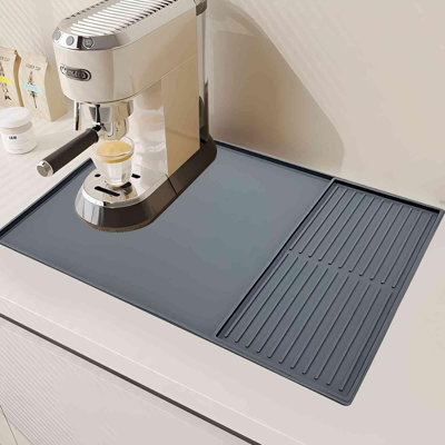 Silicone Coffee Pad, 24-Inch X 16-Inch Mat, With Removable Baking Tray, Fits Coffee Machines And Baking Sheets