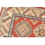 Tapis oriental rouge en laine noué à la main Nabeel
