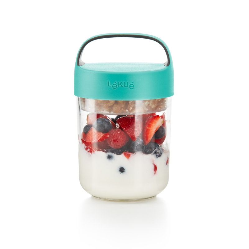 Lékué Jar To Go, 13.5 oz (400 ml), Turquoise