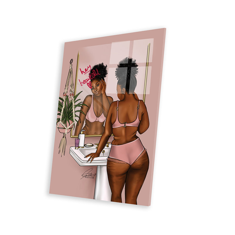 Pink-Reflection Print On Acrylic Glass