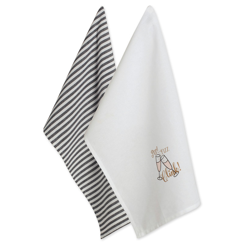 Edge Pop Fink Clink! Ensemble de linge à vaisselle imprimé 2 pièces