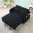 55" Two Seater Pull Out Sofa Bed, Adjustable Backrest With USB Ports, Two Side Pockets-1450168863