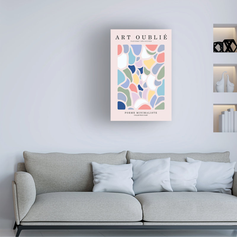 Art sur toile «ologia bolado pastel terrazzo », H 47 po x l 30 po
