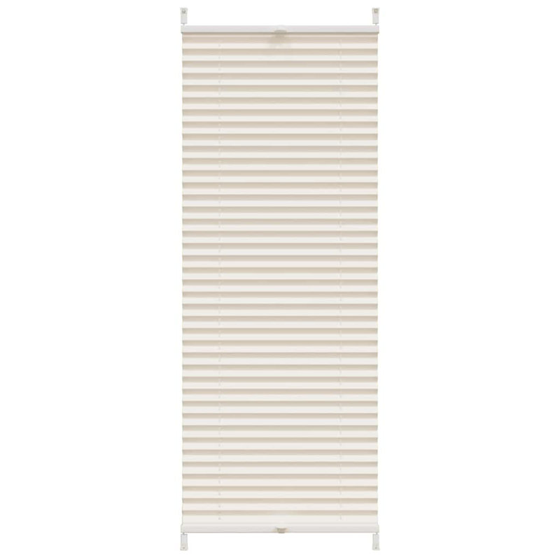 Room Darkening Pleated Blind, Cream, 40cm W x 100cm L