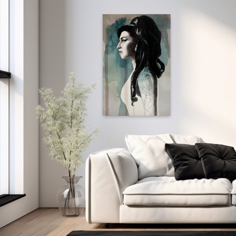 Art contemporain, art contemporain abstrait, H 36 po x l 24 po