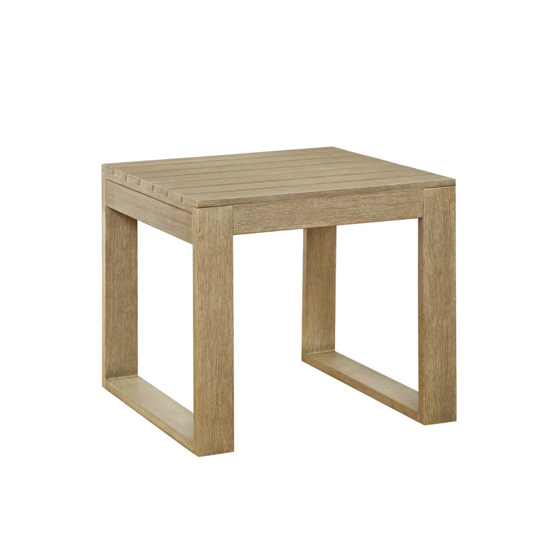 Table d'appoint d'extérieur en bois d'eucalyptus massif Gavina