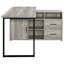 Bureau en L avec rangement Corrado Driftwood
