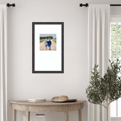 Dark Bronze Scoop Wood Picture Frame