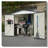 8 X 6 Ft Outdoor Storage Shed, All Weather Metal Sheds With 2 Lockable Doors, Tool Shed For Garden, Backyard, Lawn
