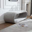 Banc rembourré en chenille avec tablette inférieure-318149086