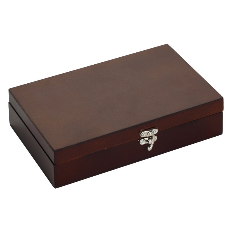 Premium Double-Six Domino Set with Walnut Wooden Case