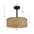 Barbre 19.1" W Rattan Caged Ceiling Fan