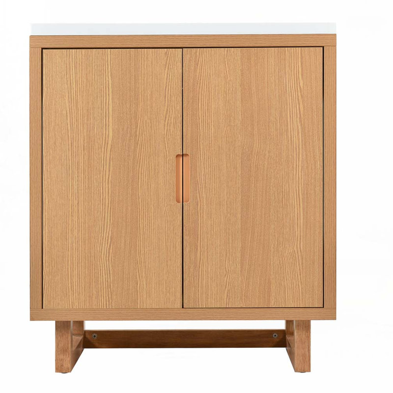 Meuble-lavabo de salle de bain avec lavabo en résine, armoires, Bois robuste
